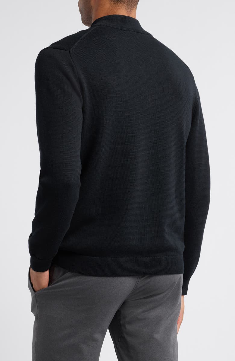 Rhone Commuter Quarter Zip Sweater, Alternate, color, Black