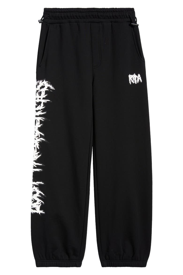 Rafa Cyber Frequencies Oversize Sweatpants, Alternate, color, BLACK CYBER
