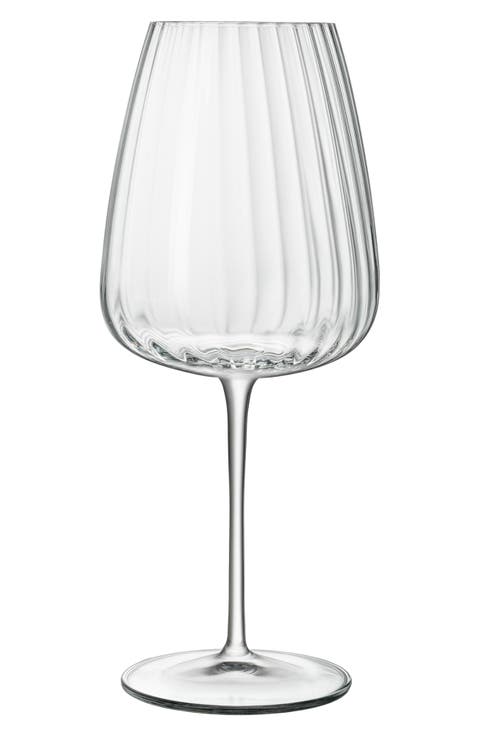 Optica Set of 4 Bordeaux Red Wine Glasses