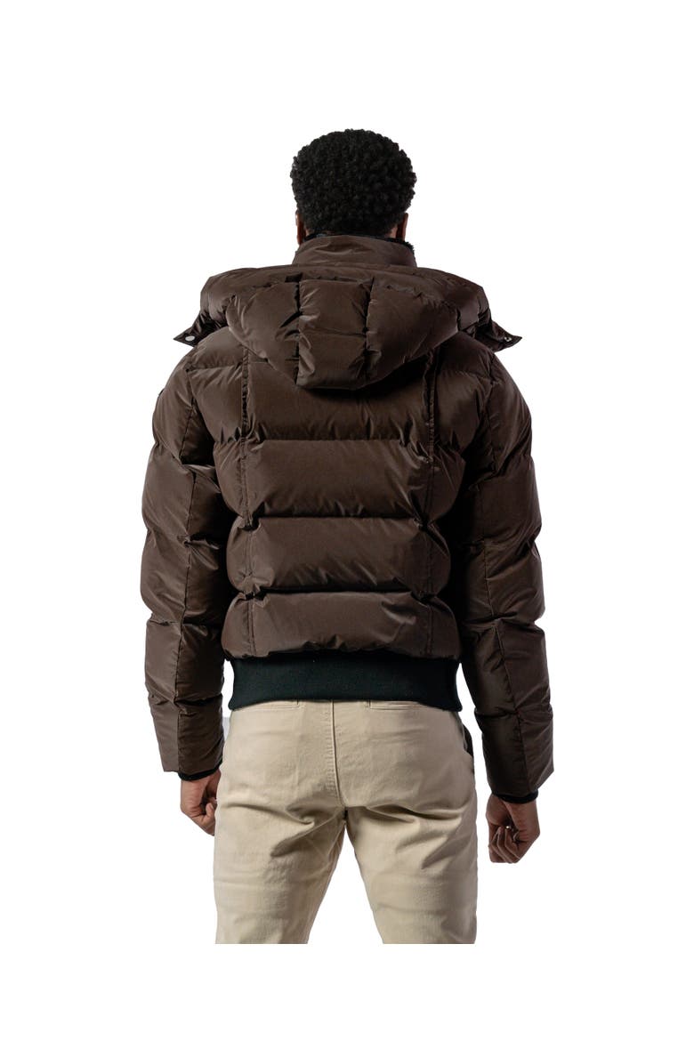 Men's Woody Bomber Quilted Coat, Alternate, color, MOCHA DIAMOND