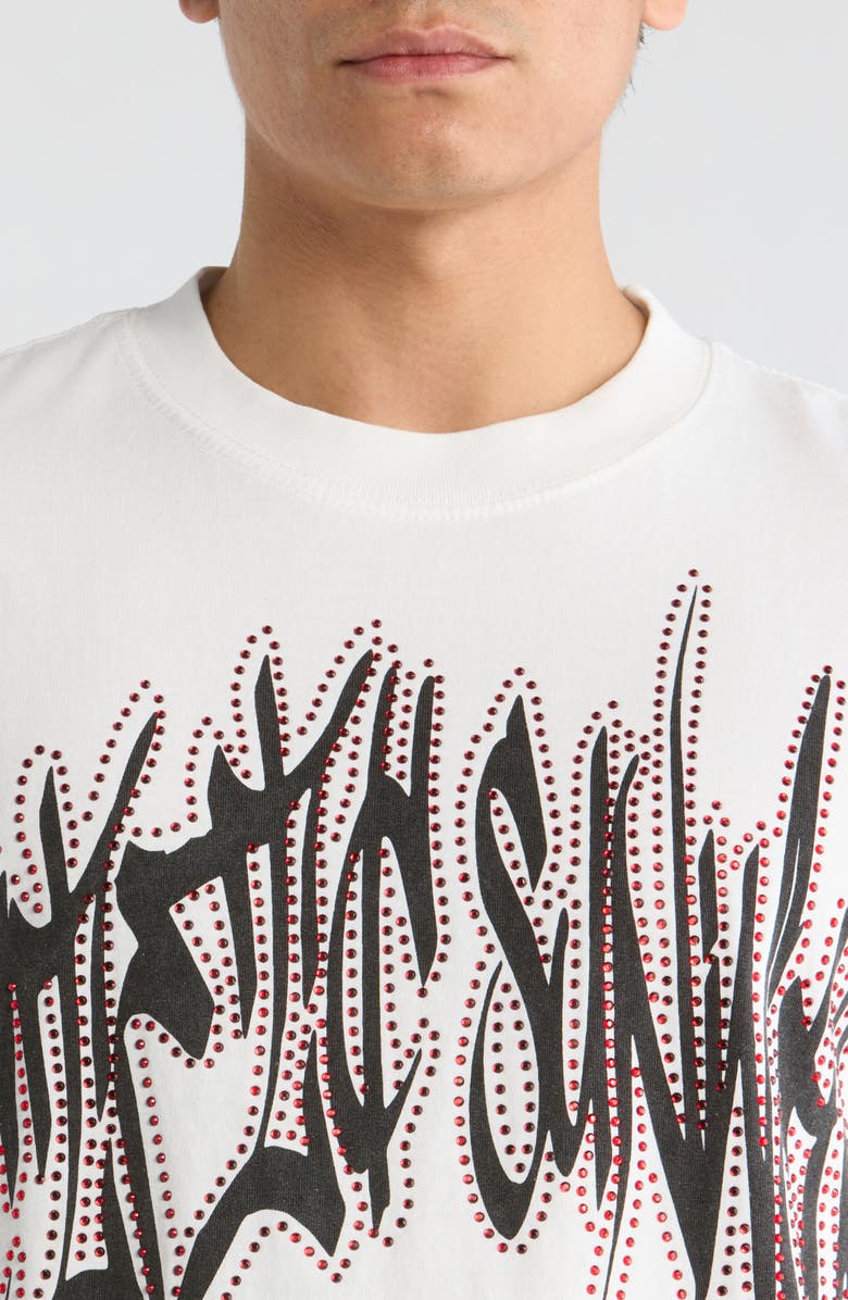 PacSun Handstyles Embellished Graphic T-Shirt, Alternate, color, White