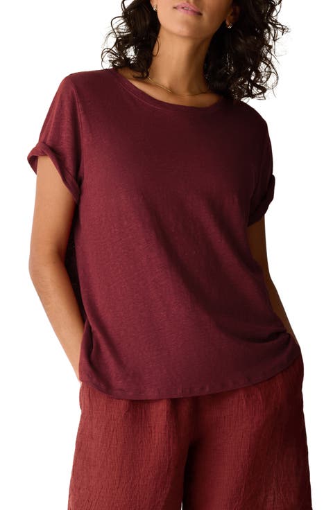 Organic Linen Crewneck T-Shirt