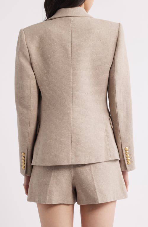 Shop Kobi Halperin Cotton Blend Blazer In Beige