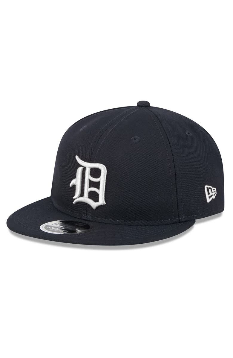 New Era Men's New Era Navy Detroit Tigers Baseball Hall of Fame Retro Crown 9FIFTY Adjustable Hat, Alternate, color, 