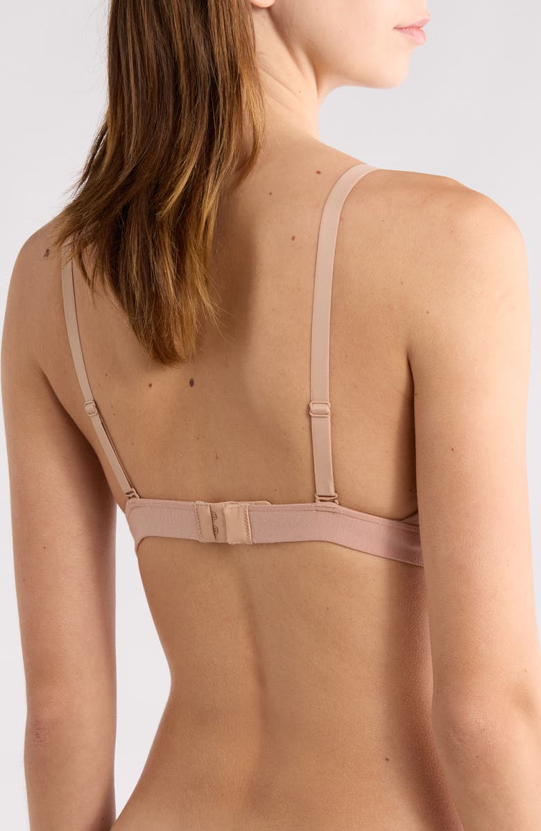 MeUndies FeelFree Lace Trim Triangle Bralette, Alternate, color, Sand Dune