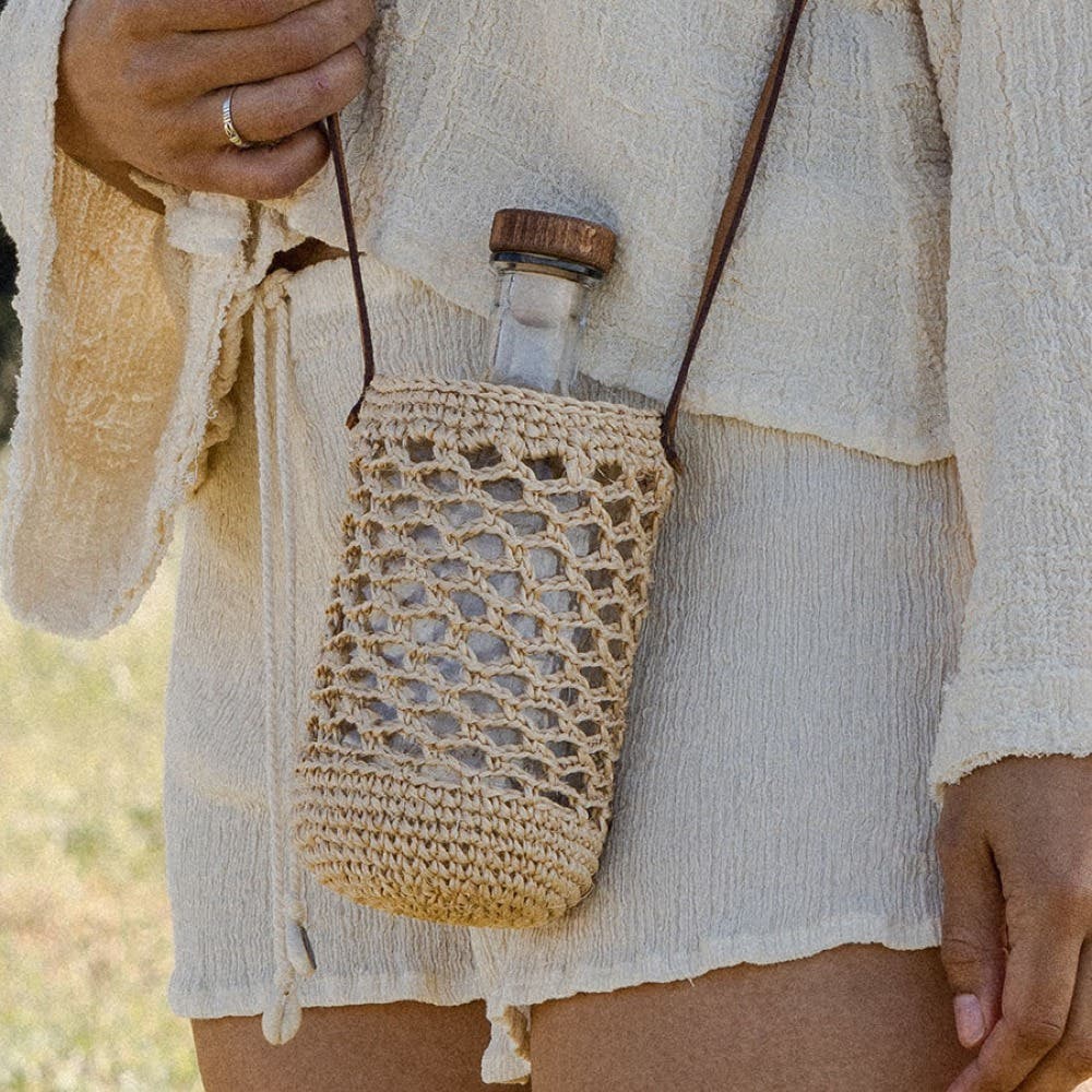 Jessy Water Bottle Holder, Alternate, color, Natural