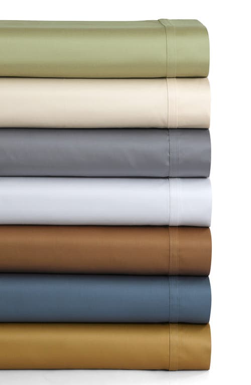 Azores Home 500 Thread Count Cotton Sateen Sheet Set In Brown