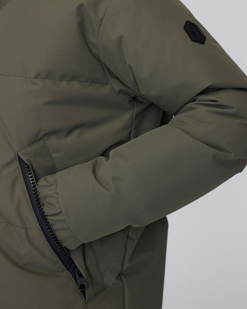Quartz Co. Ines | Hooded Down Winter Jacket In Olive