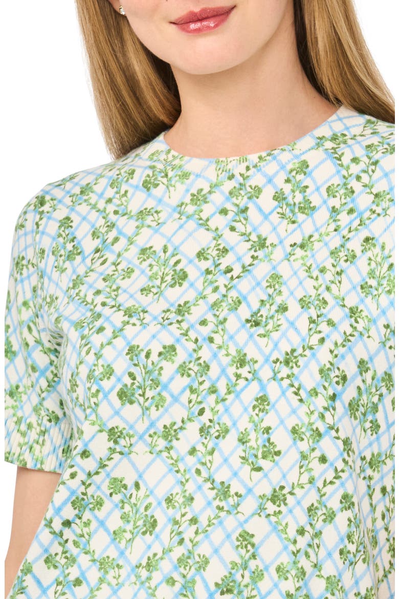 Crewneck Short Sleeve Sweater, Alternate, color, ANTIQUE WHITE