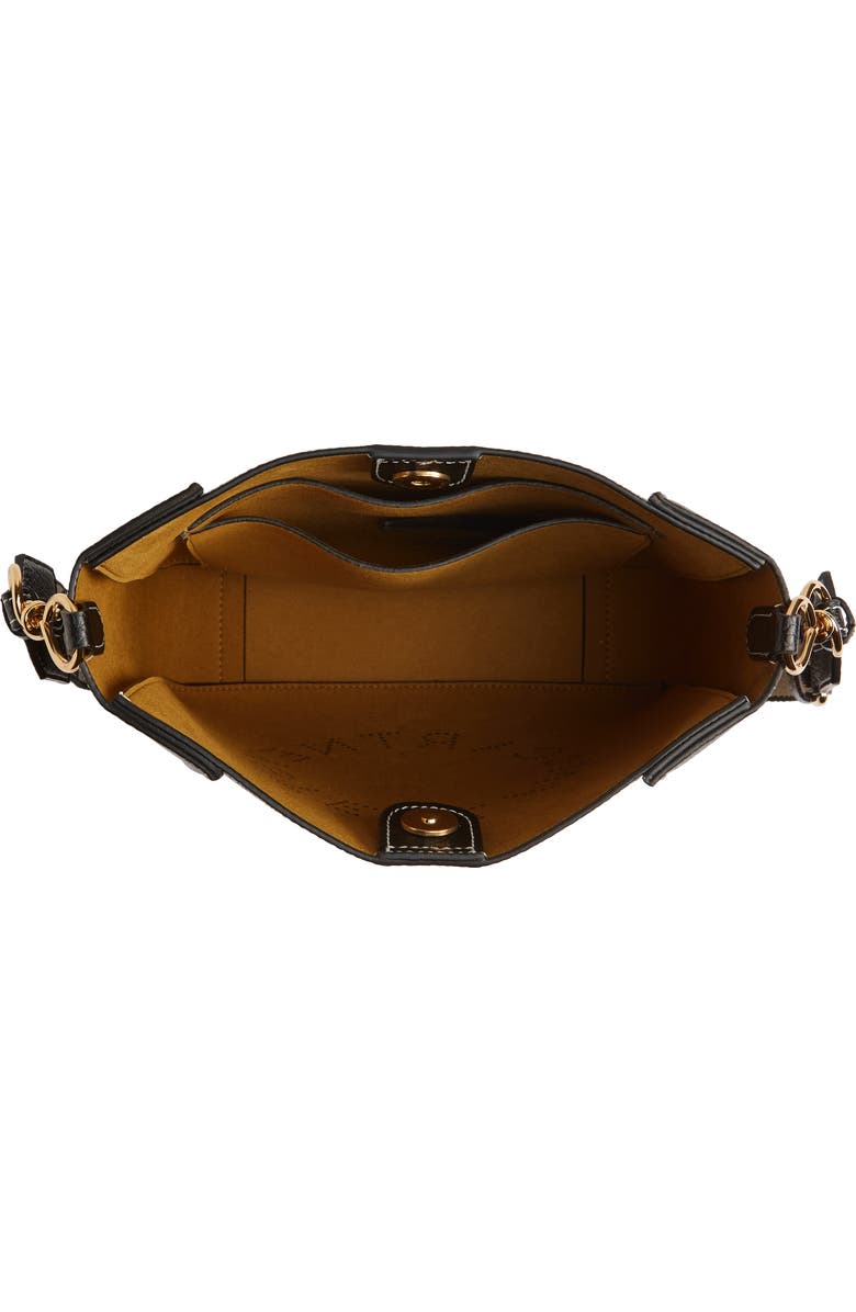 Stella McCartney Perforated Logo Mini Faux Leather Crossbody Bag, Alternate, color,