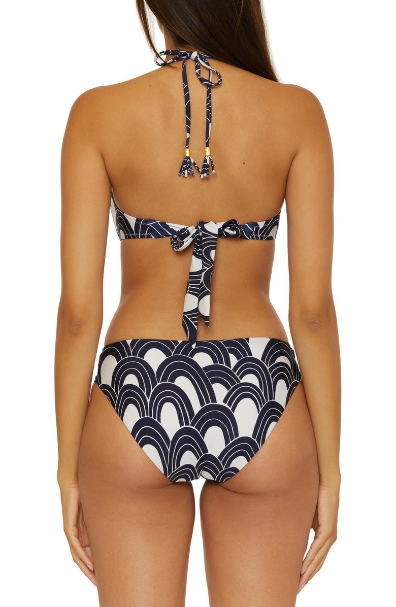 Trina Turk Arches Bandeau Bikini Top, Alternate, color, 