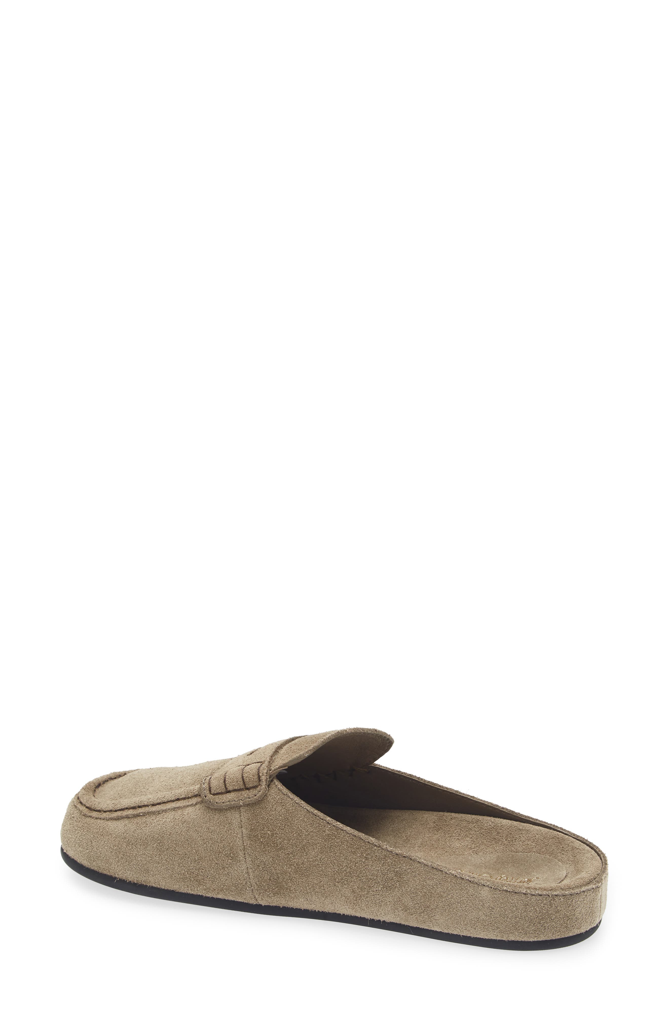 Jeffrey Campbell Miles Loafer Mule, Alternate, color, Light Khaki Suede