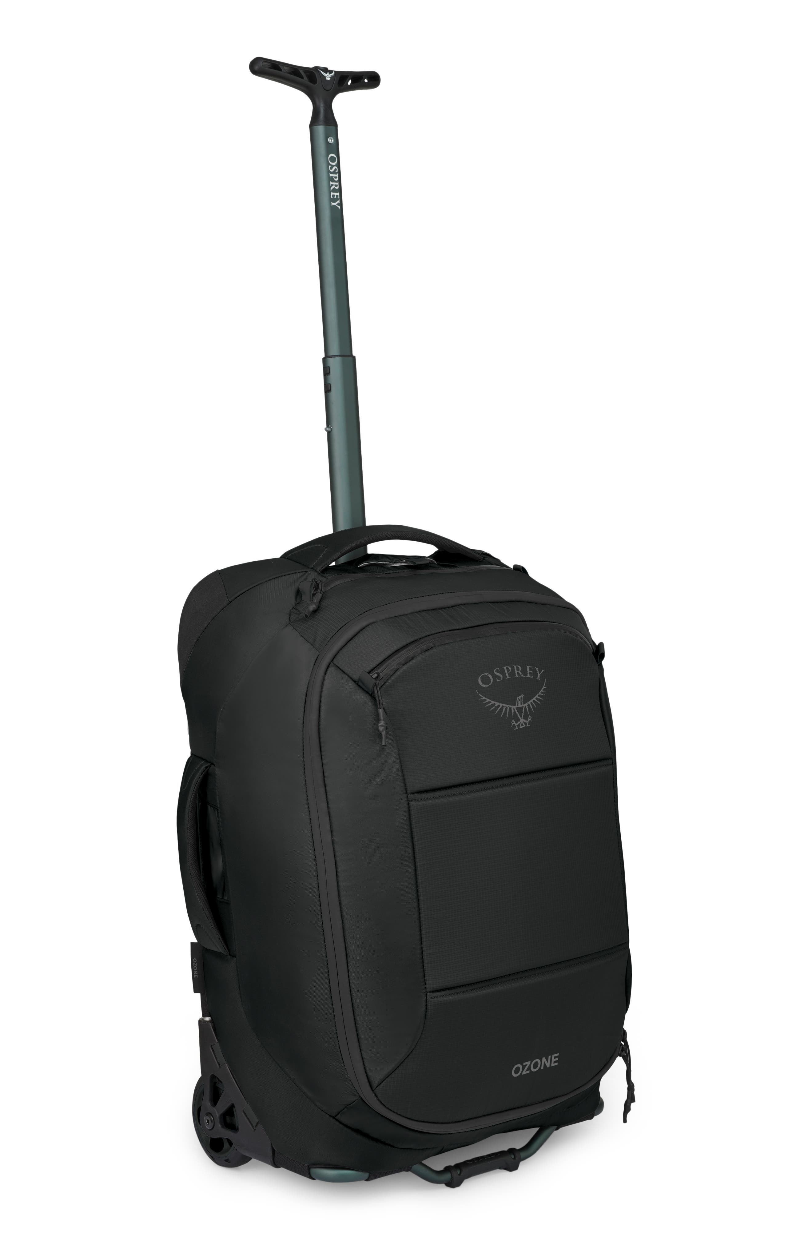 Osprey Ozone Two-Wheel 40-Liter Carry-On Suitcase, Alternate, color, Black