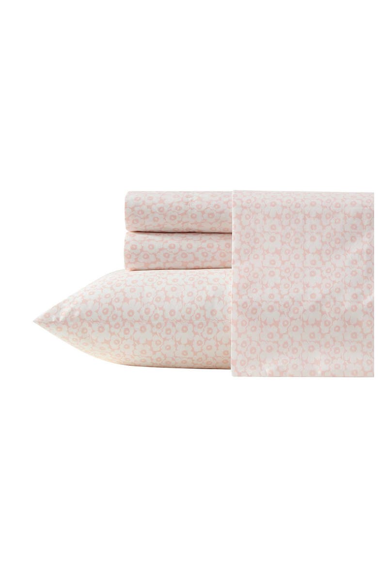 Pikkuinen Unikko Cotton Sheet Set, Alternate, color, LIGHT PINK