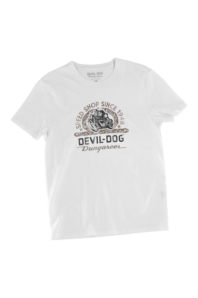 Speed Shop Graphic T-Shirt, Alternate, color, WHITE
