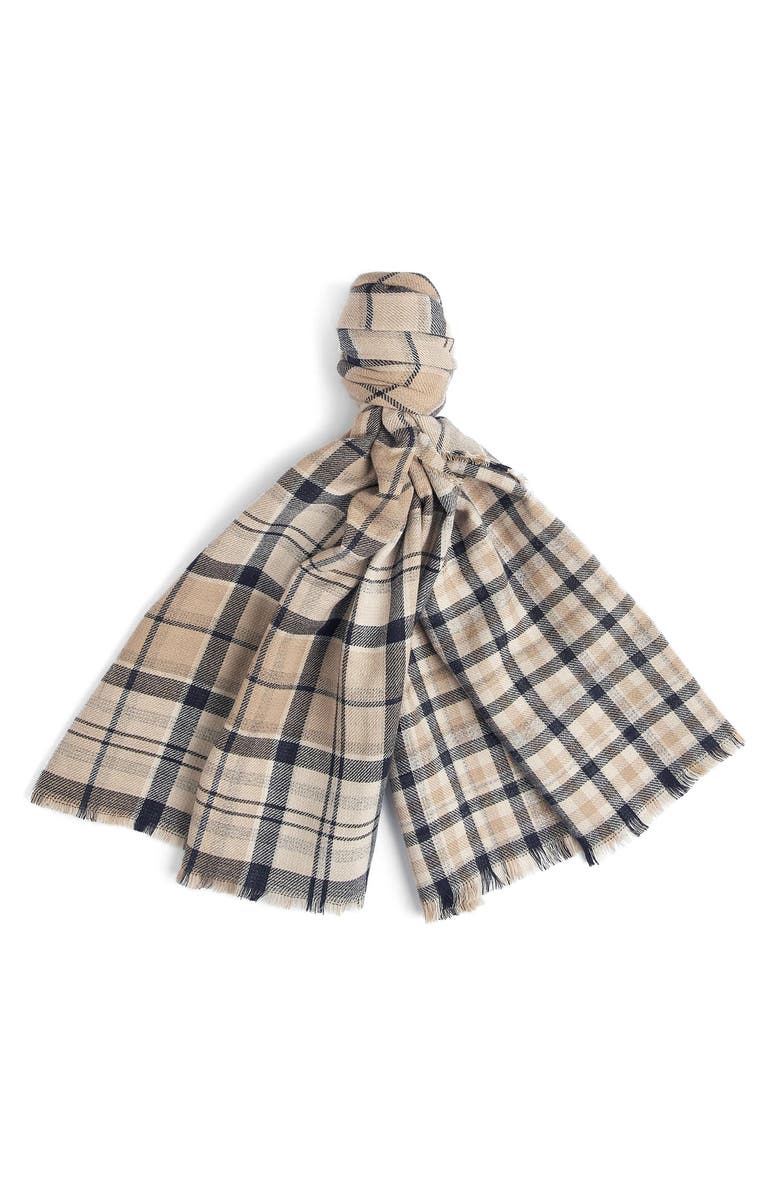 Barbour Mon Reverse Tartan Scarf, Alternate, color, 