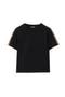 Check Trim Cotton T-shirt
