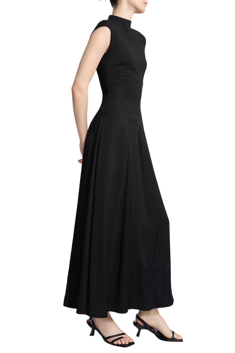 Haru Jersey Maxi Dress, Alternate, color, BLACK