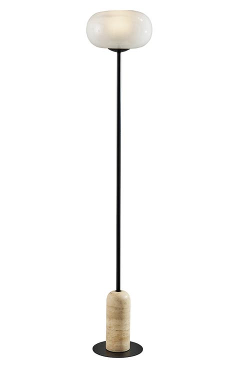 Byron Floor Lamp with Glass Globe Shade