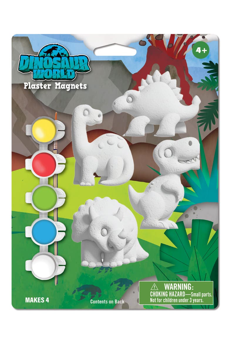 Dinosaur World 6-Pack Magnets Paint Kit, Main, color, Multicolor