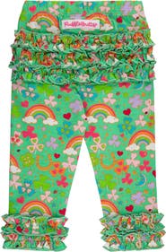 RuffleButts Toddler Girls Ruffle Leggings with Signature Rear Ruffles
