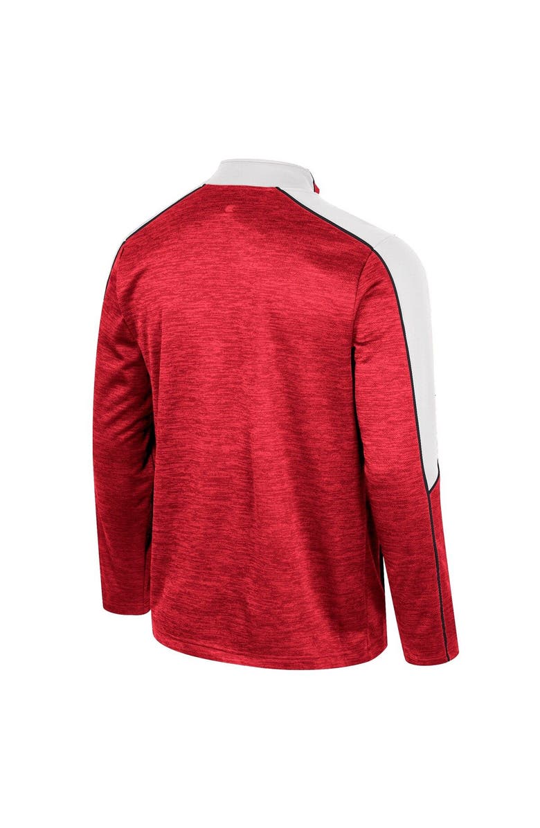 COLOSSEUM Men's Colosseum Cardinal Stanford Cardinal Marled Half-Zip Jacket, Alternate, color, 