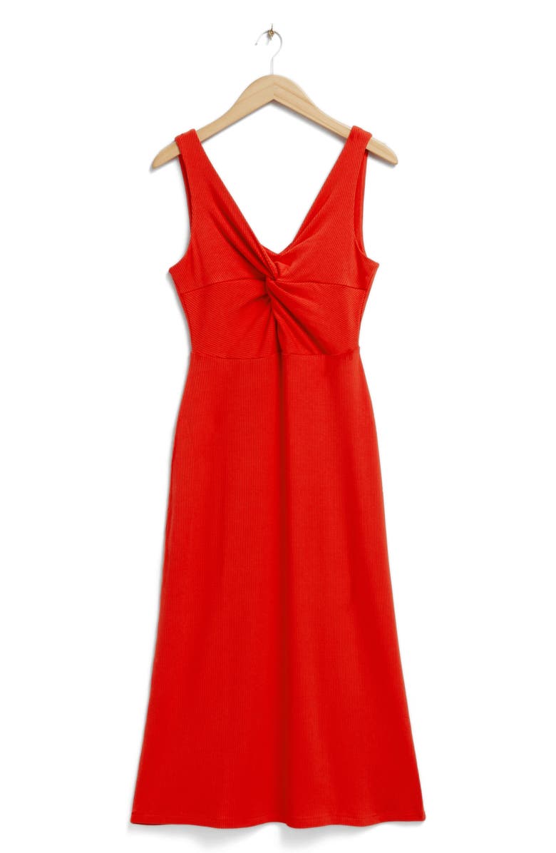 & Other Stories La Delia Corduroy Dress, Main, color, Red