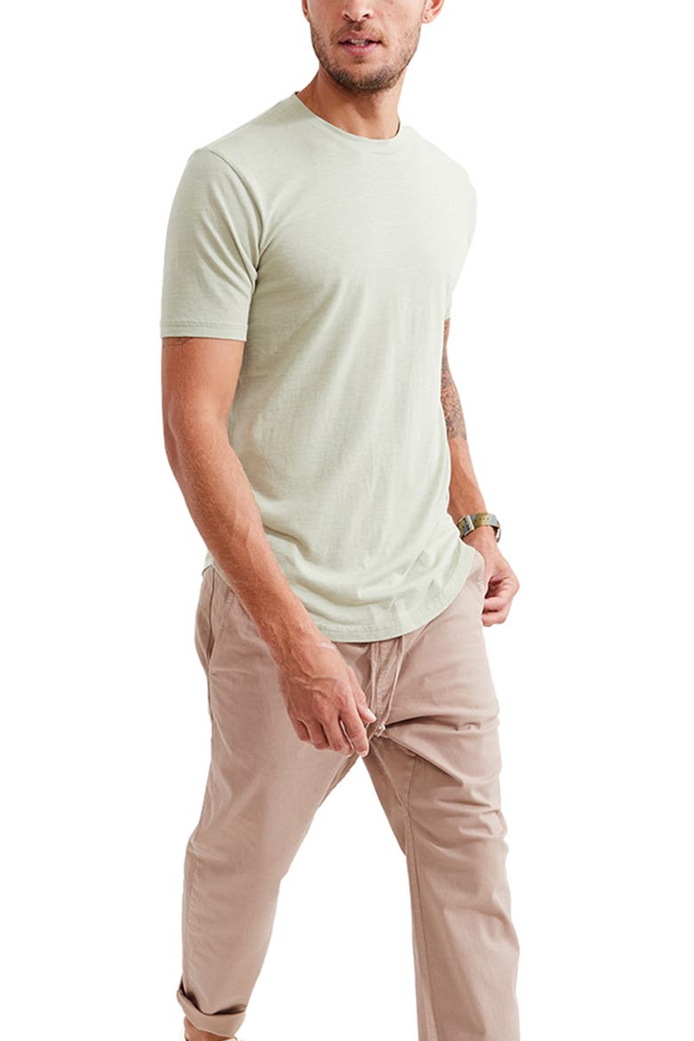 Scallop Crewneck T-Shirt, Main, color, SEAGRASS