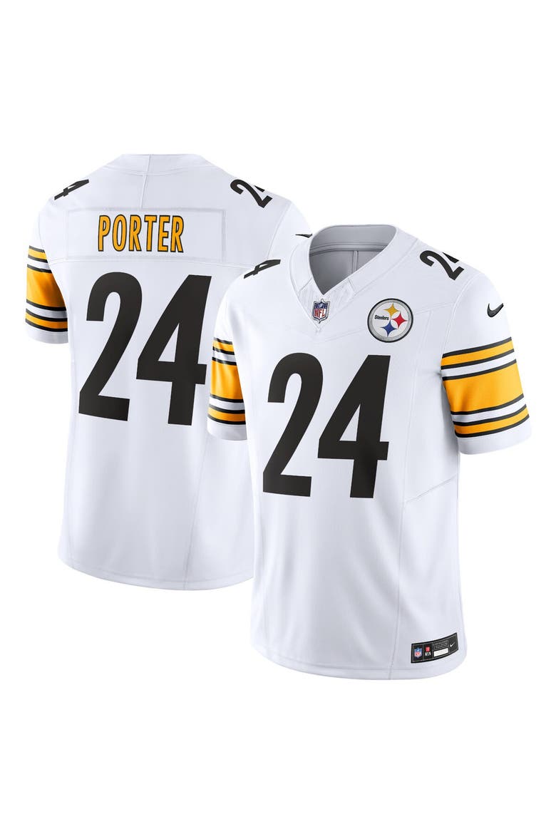 Men's Nike Joey Porter Jr. White Pittsburgh Steelers  Vapor F.U.S.E. Limited Jersey, Main, color, White