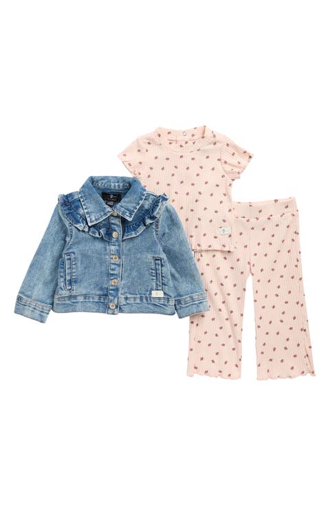 Three-Piece Rib Knit Set with Jacket (Baby)