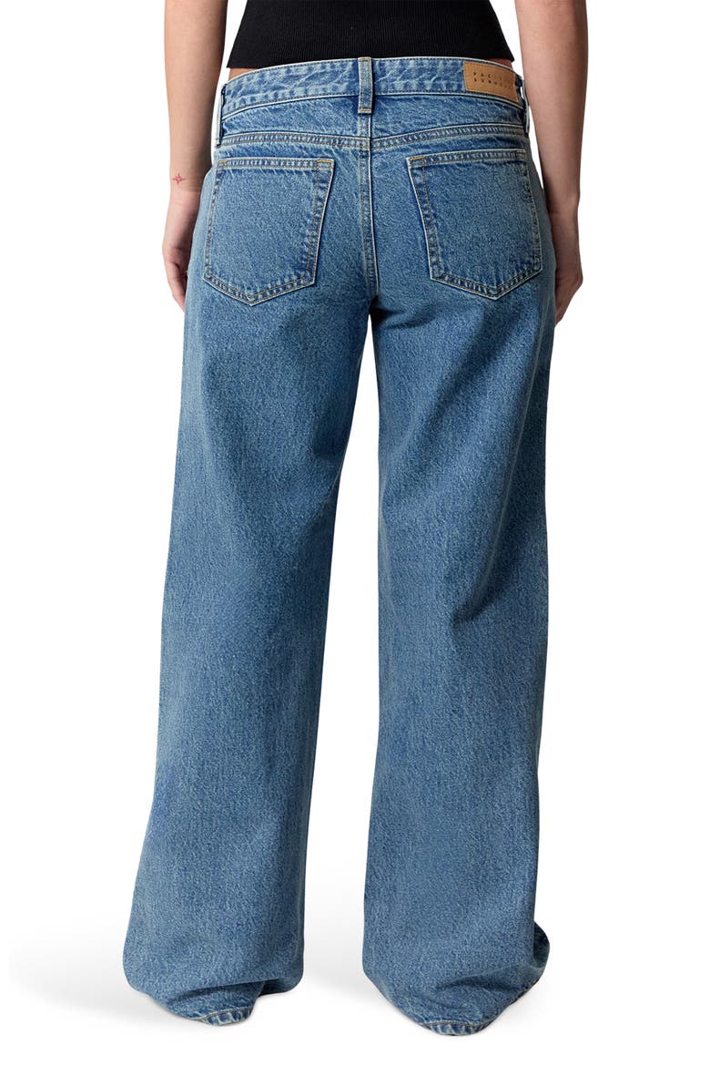 Zoe Low Rise Girlfriend Wide Leg Jeans, Alternate, color, DARK INDIGO