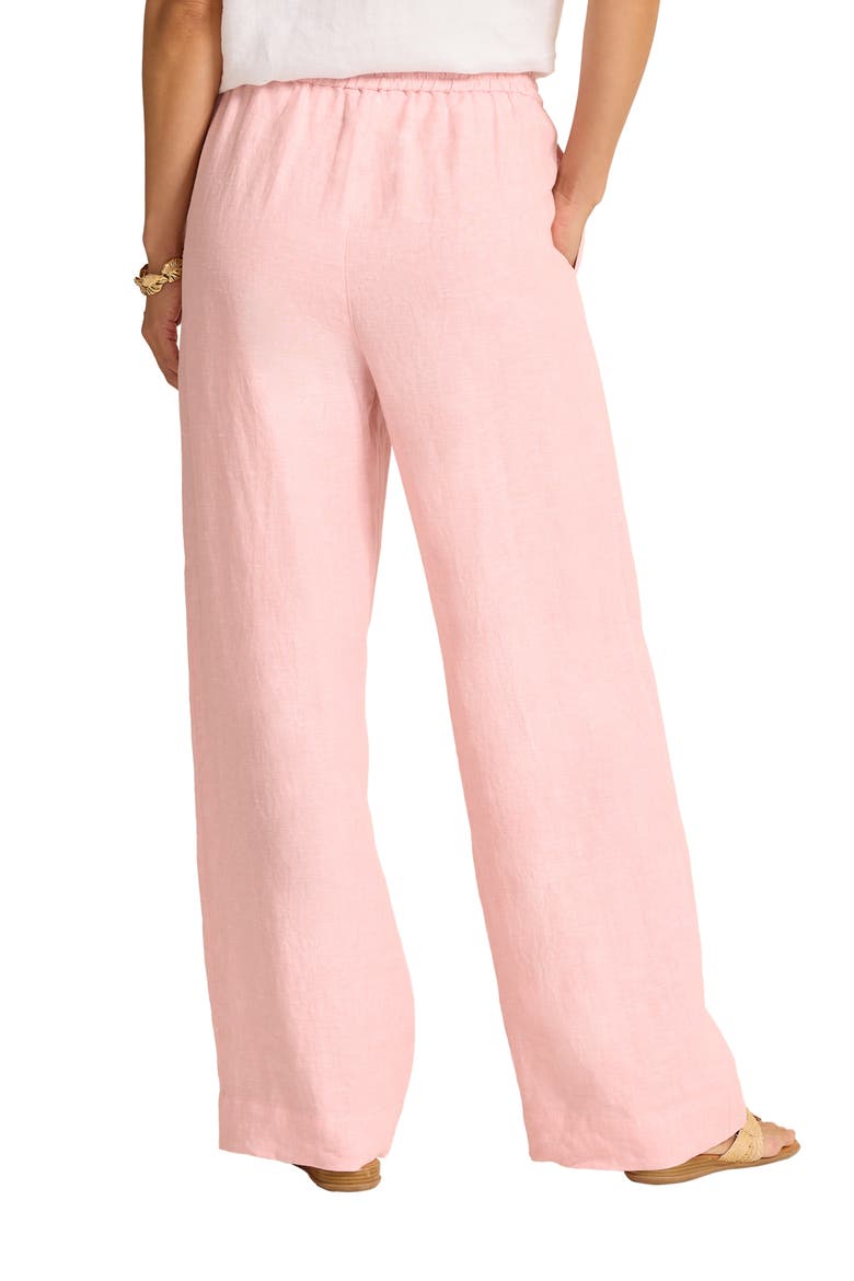 Two Palms Easy Linen Drawstring Pants, Alternate, color, LIGHT SALMON