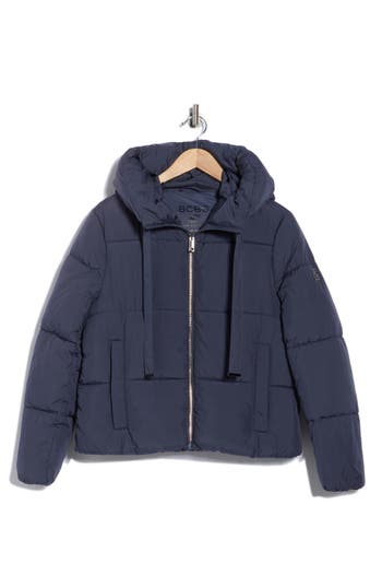 Bcbgeneration Cloud Hooded Puffer Jacket In Blue