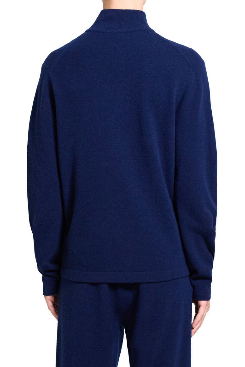 Geder Quarter Zip Wool Sweater, Alternate, color, BLUEBERRY
