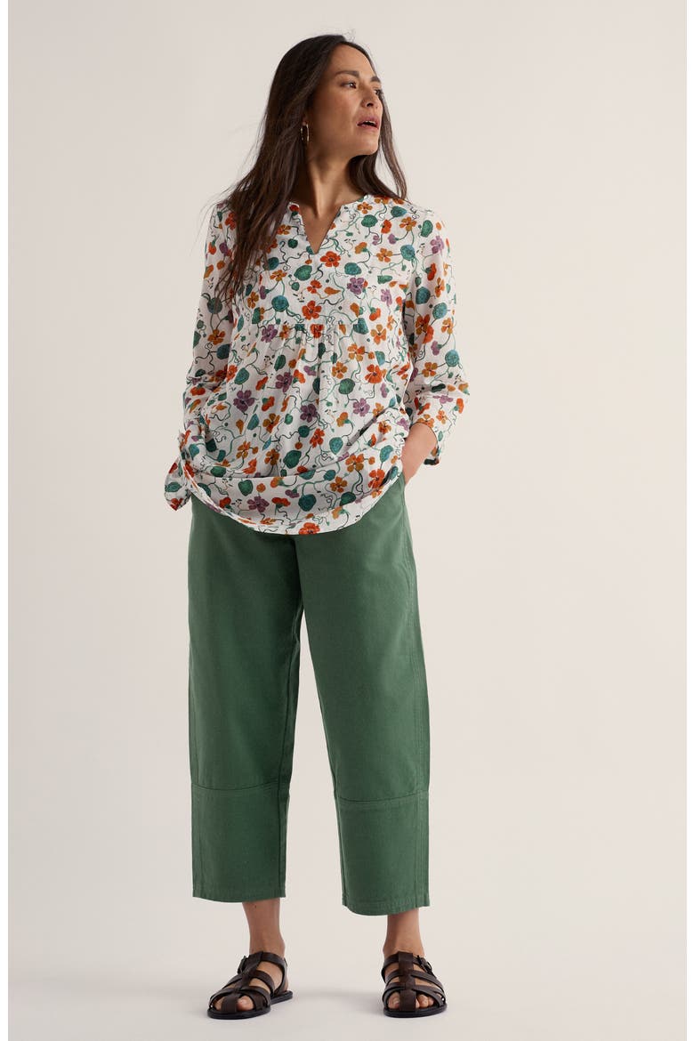 Op Art Organic Cotton Tunic, Alternate, color, NASTURTIUM PRESS CHALK