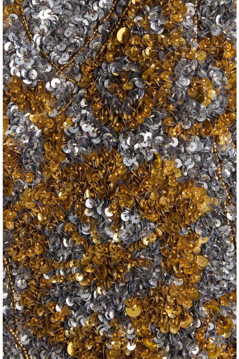 Abstract Sequin Jacket, Alternate, color, SILVER