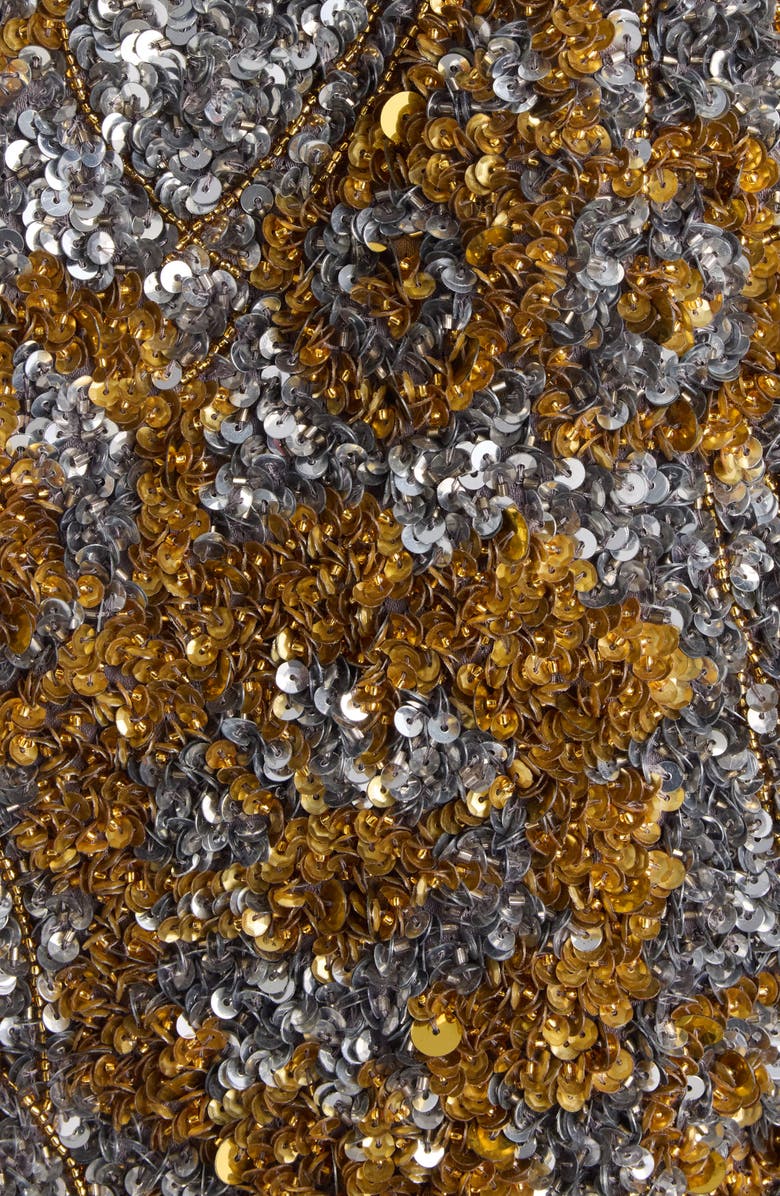 Dries Van Noten Abstract Sequin Jacket, Alternate, color, Silver