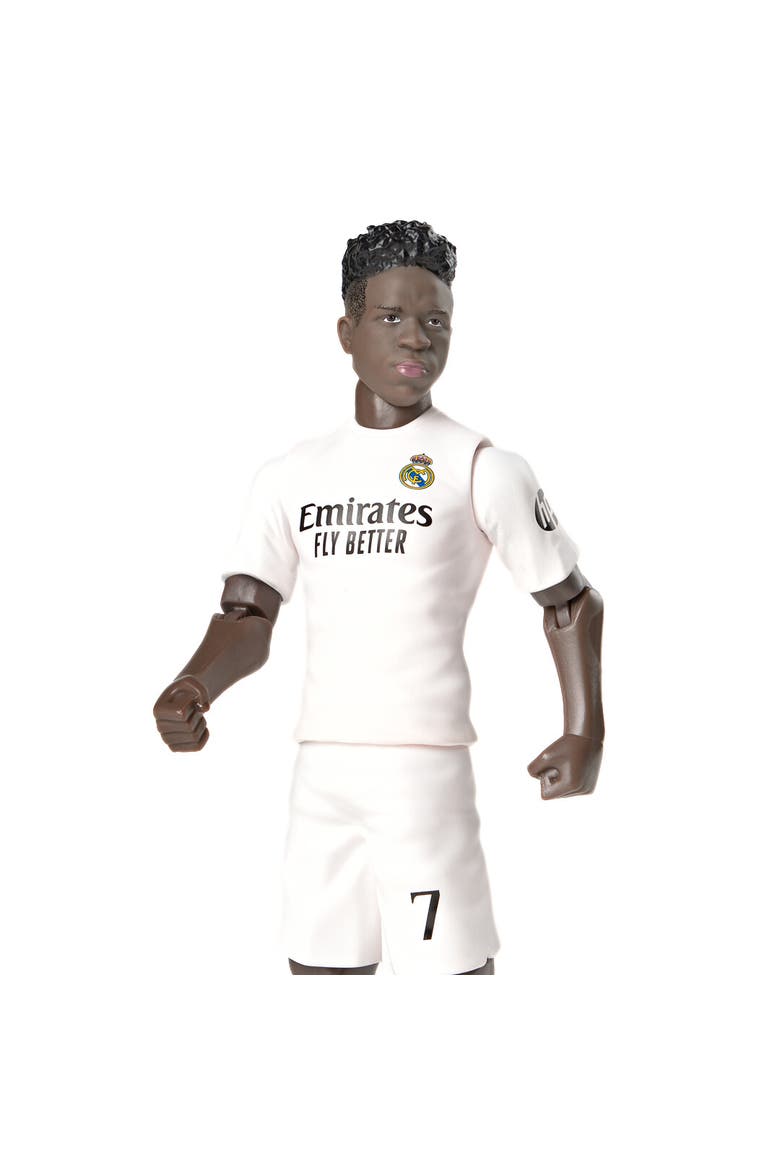 SOCKERS Real Madrid CF Vinicius Junior 8" Collectible Soccer Action Figure, Alternate, color, White