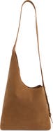 BCBG Faux Suede Asymmetric Shoulder Bag