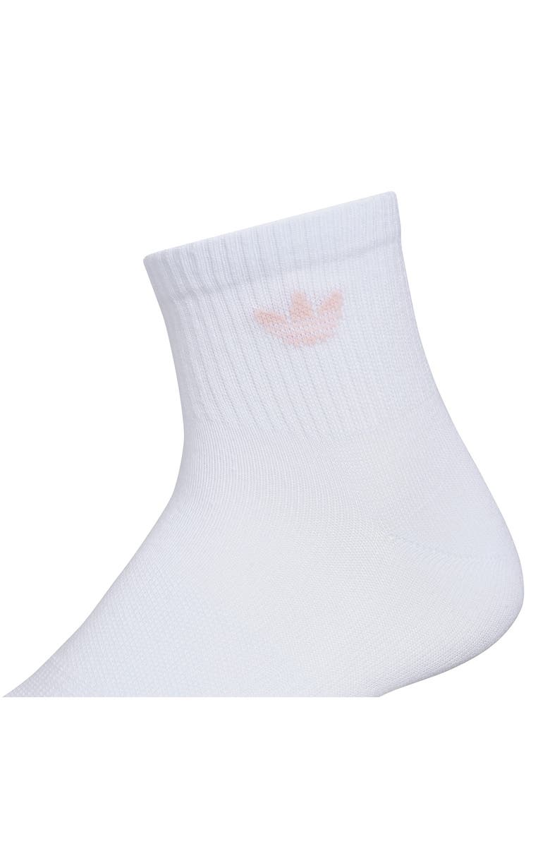 adidas Gender Inclusive Originals Superlite Assorted 6-Pack Quarter Socks, Alternate, color, White/ Pink/ Sky Blue