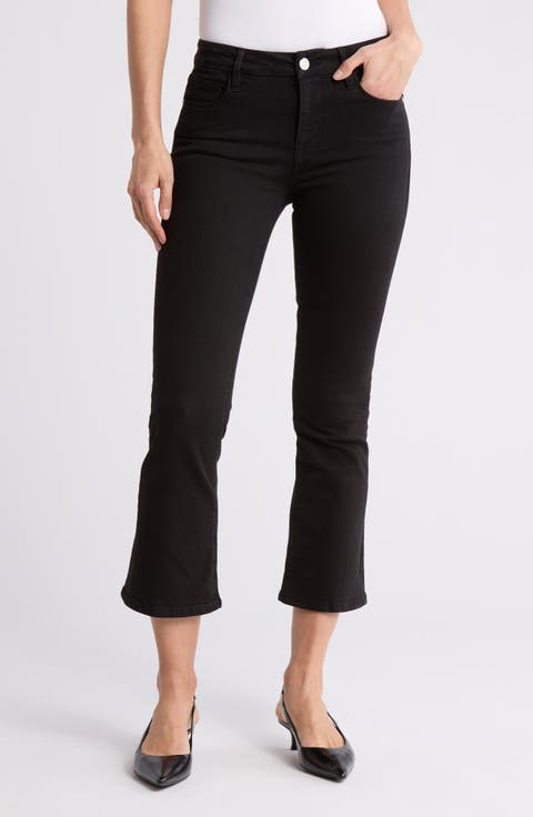 Le Crop Bootcut Jeans (Film Noir)