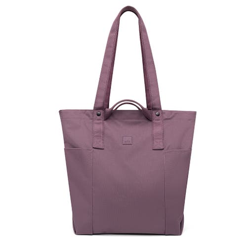 Lefrik Raw Tote Bag In Burgundy