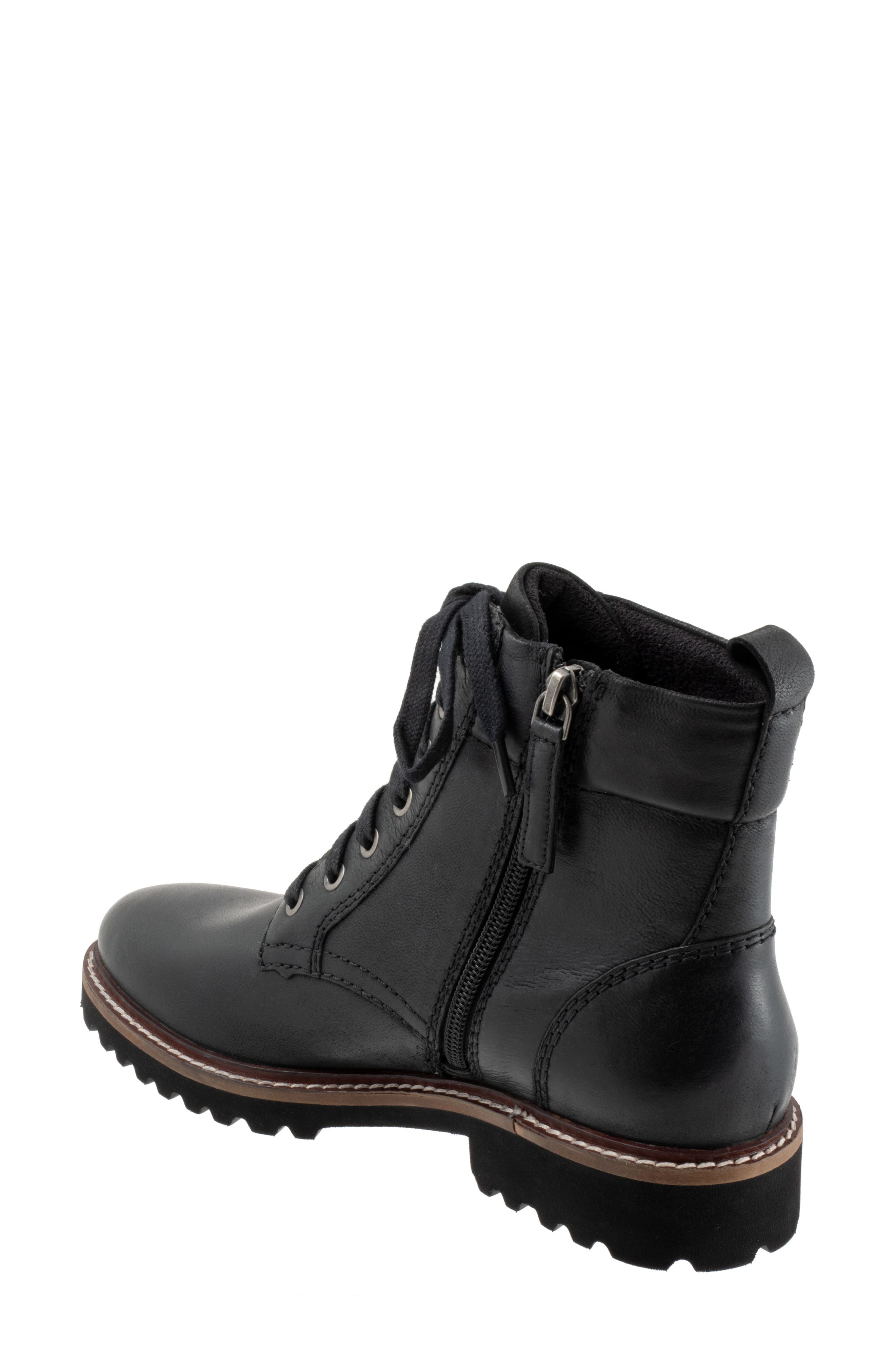 SoftWalk<sup>®</sup> Icara Lace-Up Bootie, Alternate, color, Black