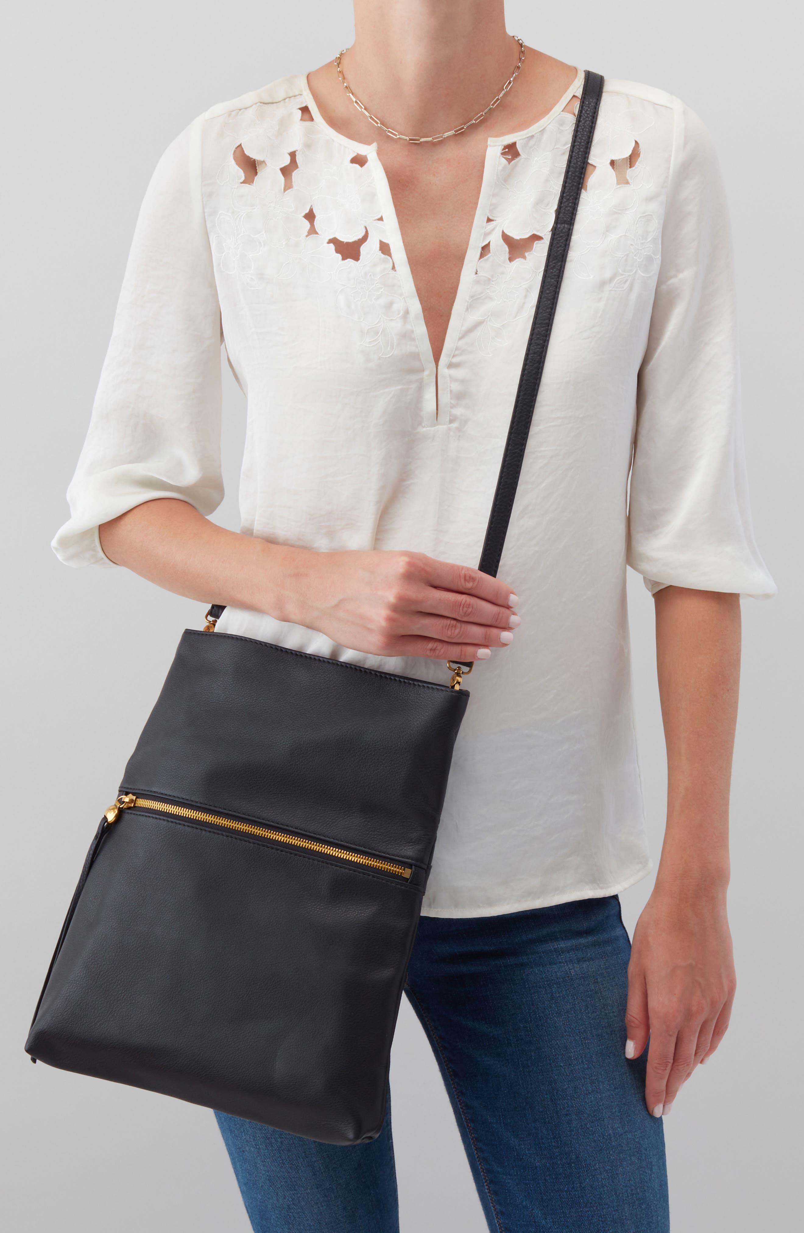 HOBO Draft Leather Crossbody Bag, Alternate, color, 