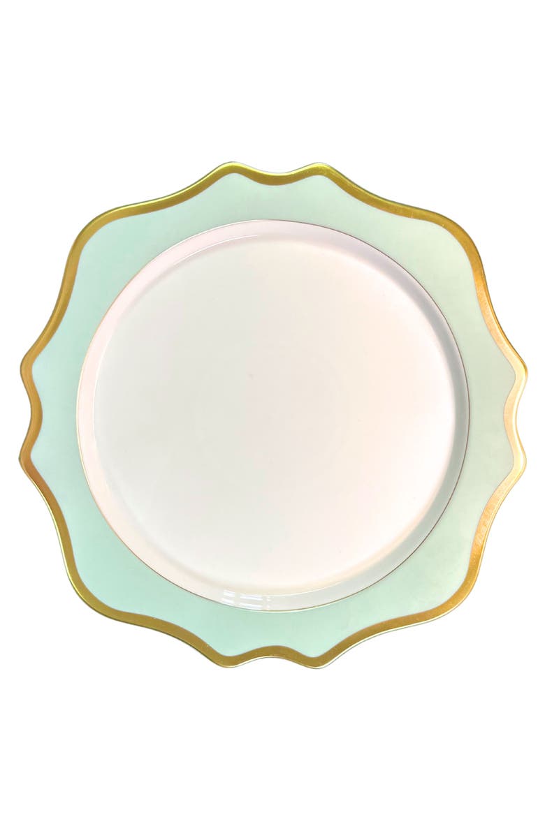 Anna's Palette Charger Plate, Main, color, AQUA GREEN