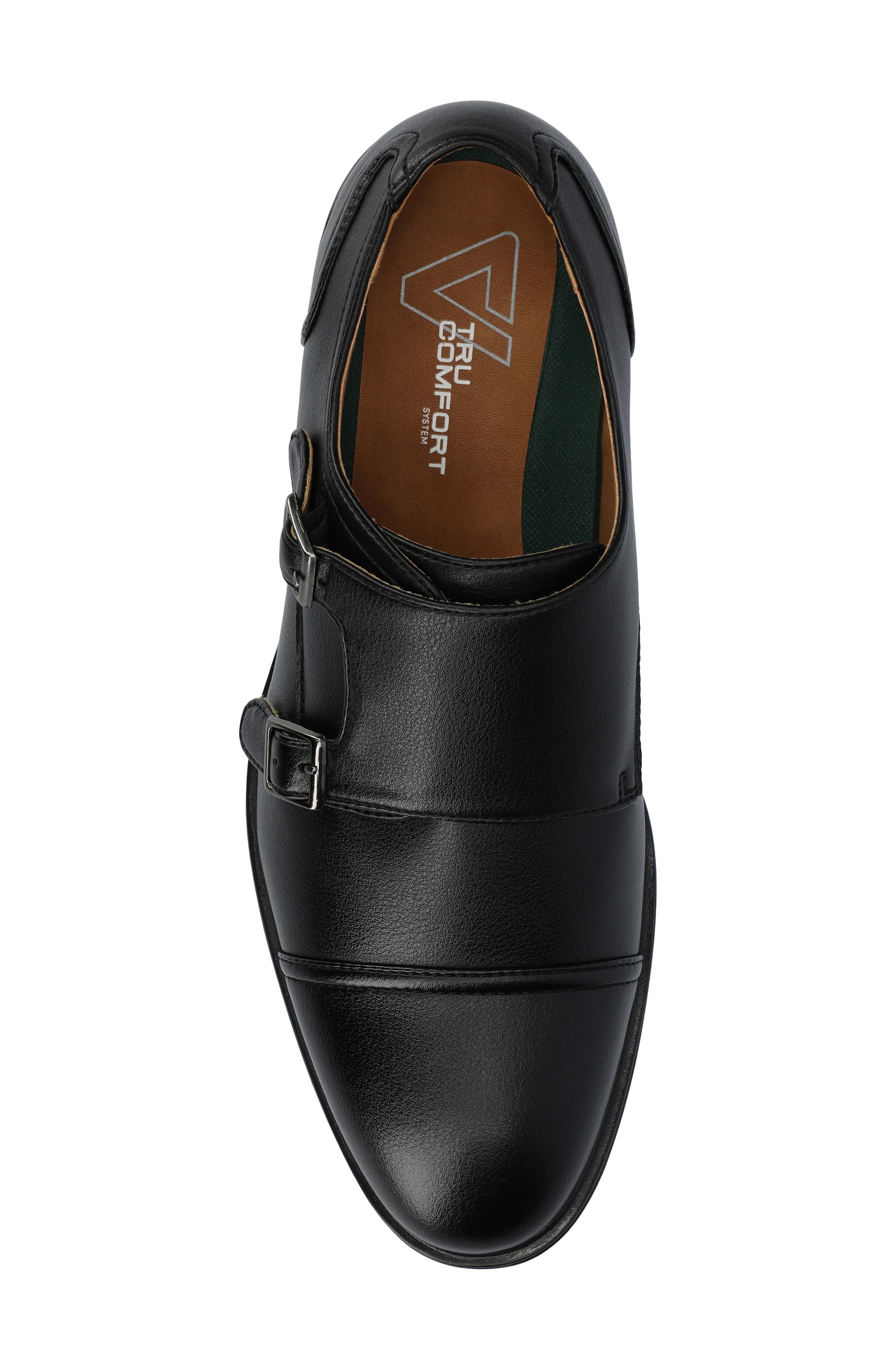 VANCE CO Dillon Double Monk Shoe, Alternate, color, Black