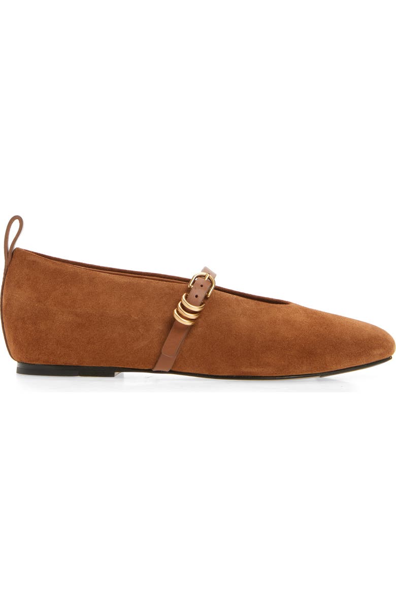 rag & bone Spire Mary Jane Flat, Alternate, color, Umber Suede