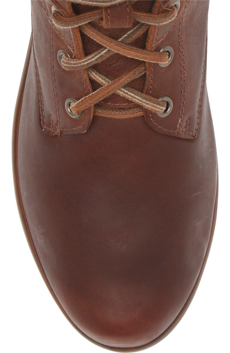 Naot Alize Zip Combat Boot, Alternate, color, Soft Cognac Leather