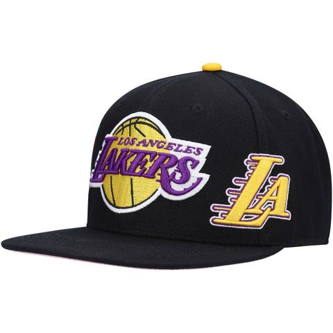 Men's Pro Standard Black Los Angeles Lakers Roses Snapback Hat