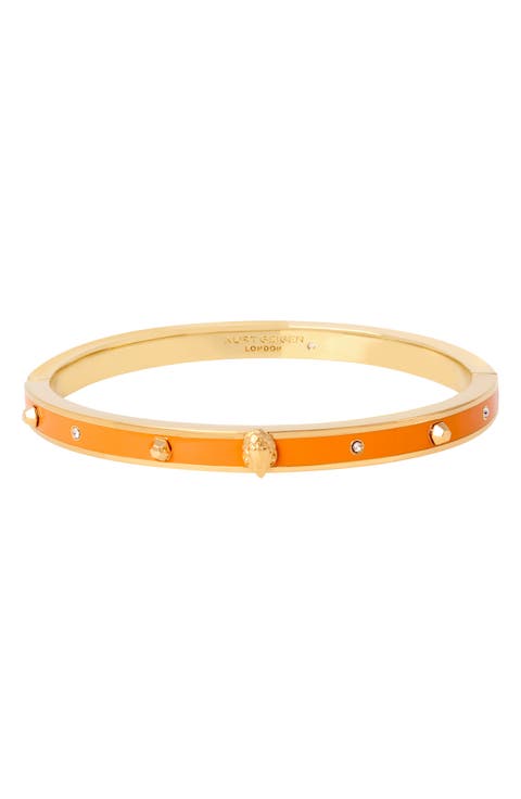 Thin Eagle Enamel Bangle